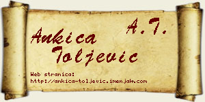 Ankica Toljević vizit kartica